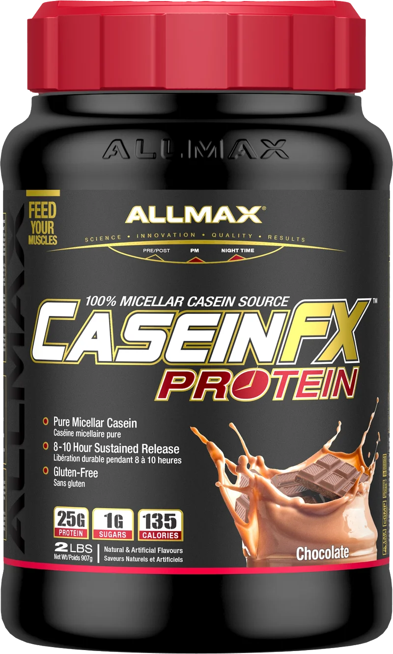 Allmax Nutrition Casein-FX, front of package