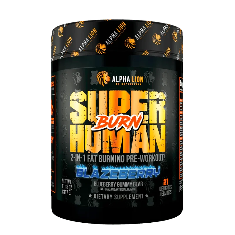 Alpha Lion SUPERHUMAN Burn, front of package