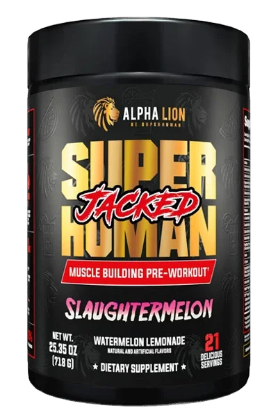 Alpha Lion SUPERHUMAN Jacked, front of package