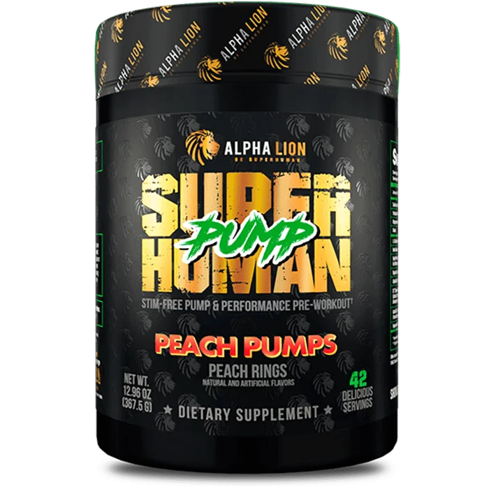 Alpha Lion SUPERHUMAN Pump, front of package