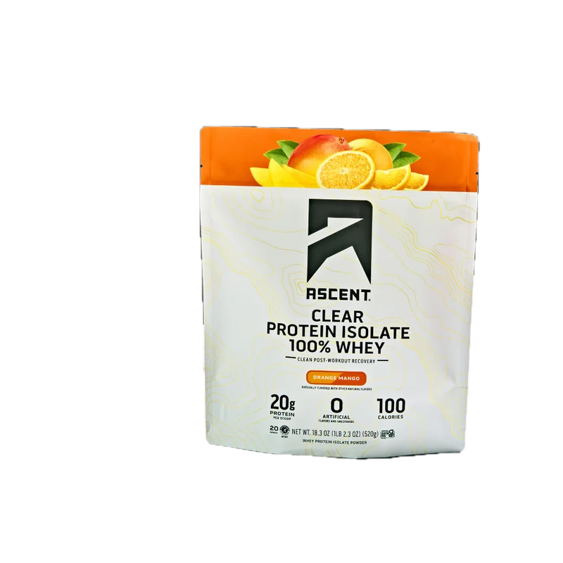 Ascent Clear Whey Protein Isolate, front of package