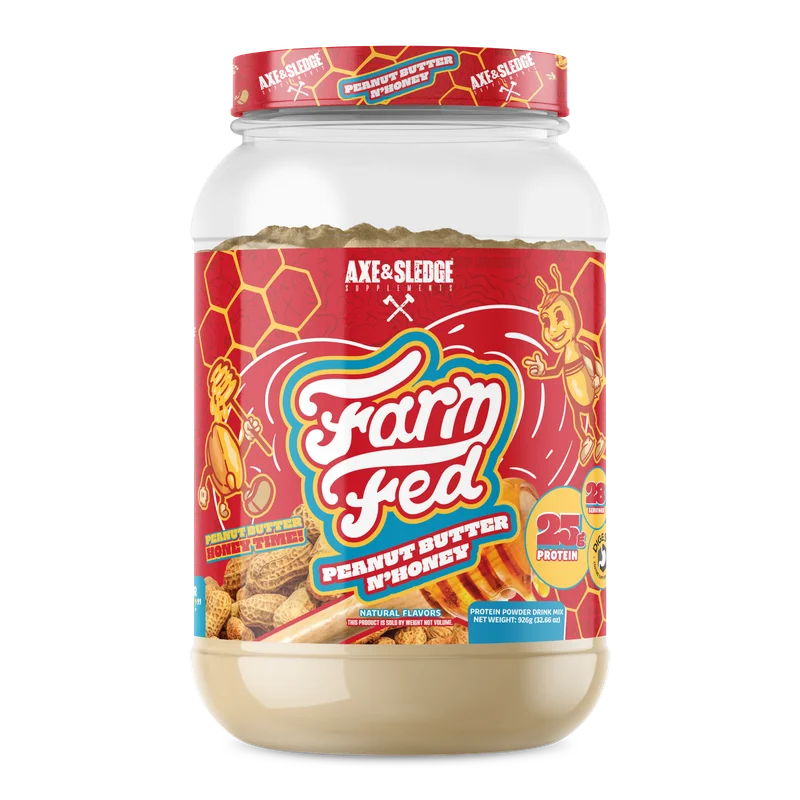 Axe & Sledge FARM FED, front of package