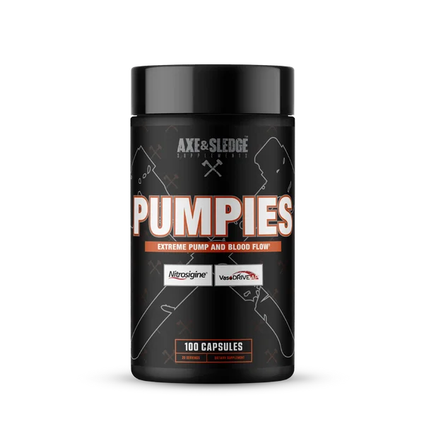 Axe & Sledge PUMPIES, front of package