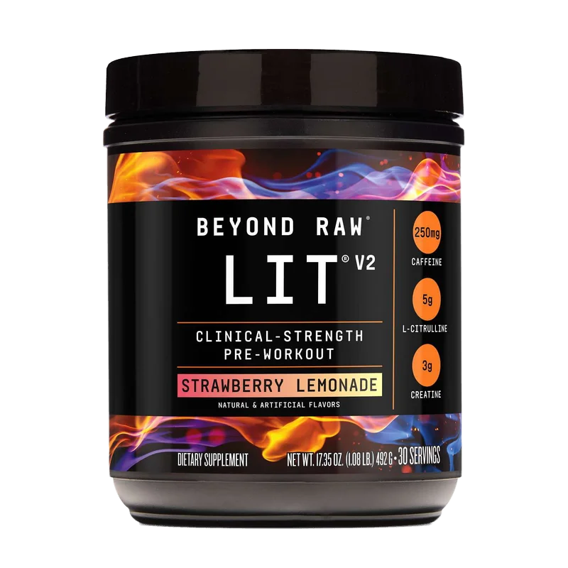 Beyond Raw LIT V2 Pre-Workout, front of package