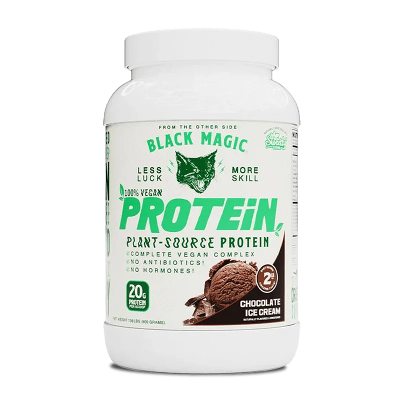Black Magic Supply Vegan Protein, front of package