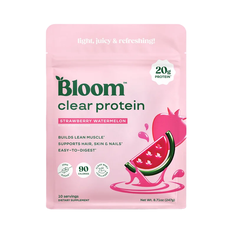 Bloom Nutrition Clear Protein, front of package