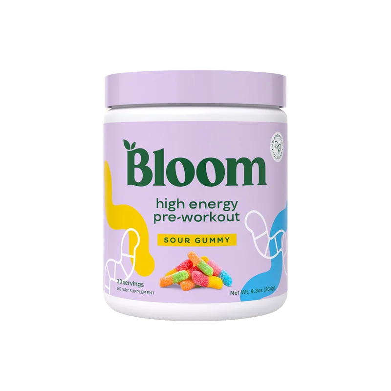 Bloom Nutrition High Energy Pre-Workout, front of package