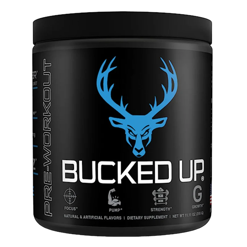 Bucked Up Pre-Workout, front of package