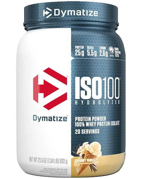Dymatize ISO100, front of package