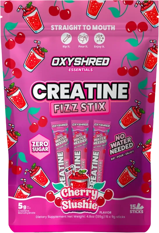 EHP Labs OxyShred Creatine Fizz Stix, front of package