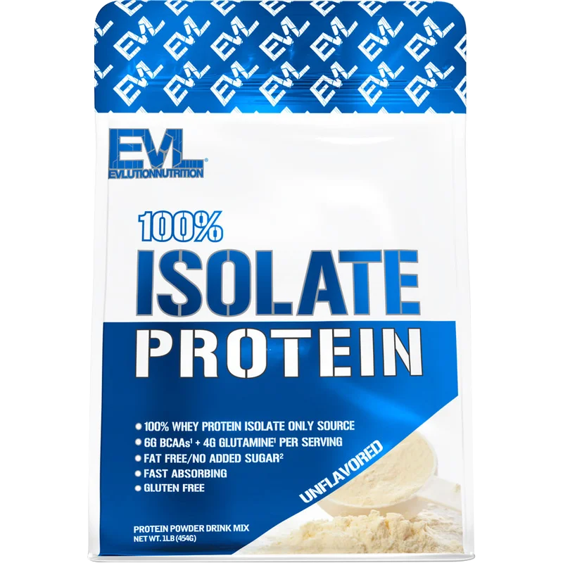 EVL Nutrition 100% Isolate, front of package