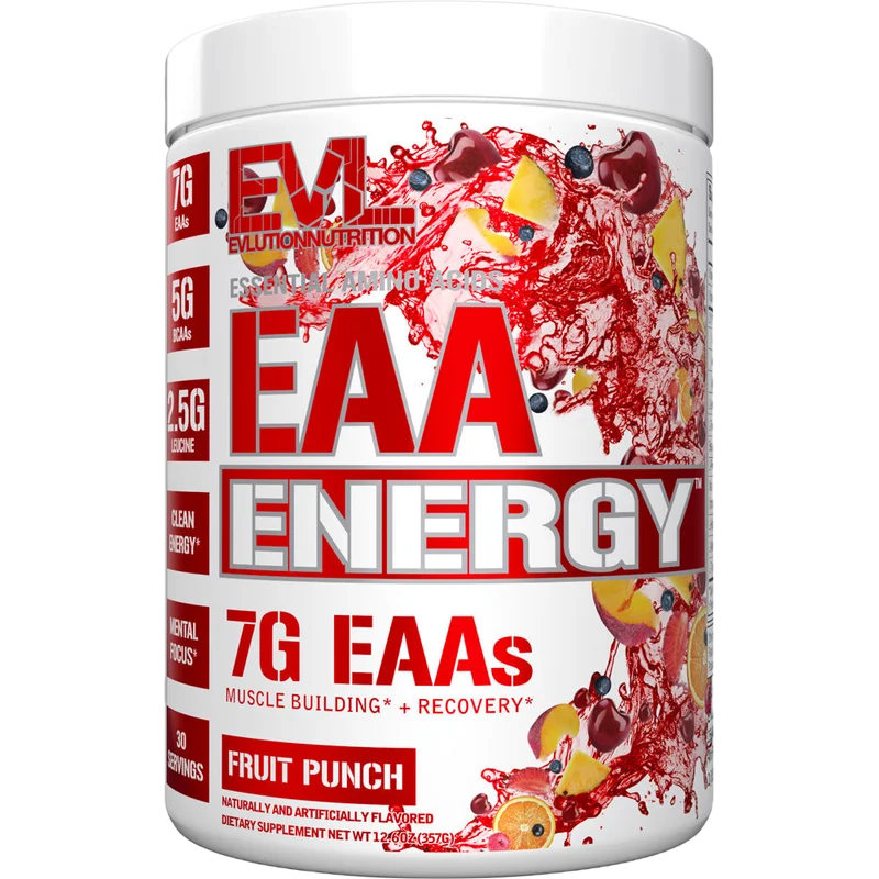 EVL Nutrition EAA Energy, front of package