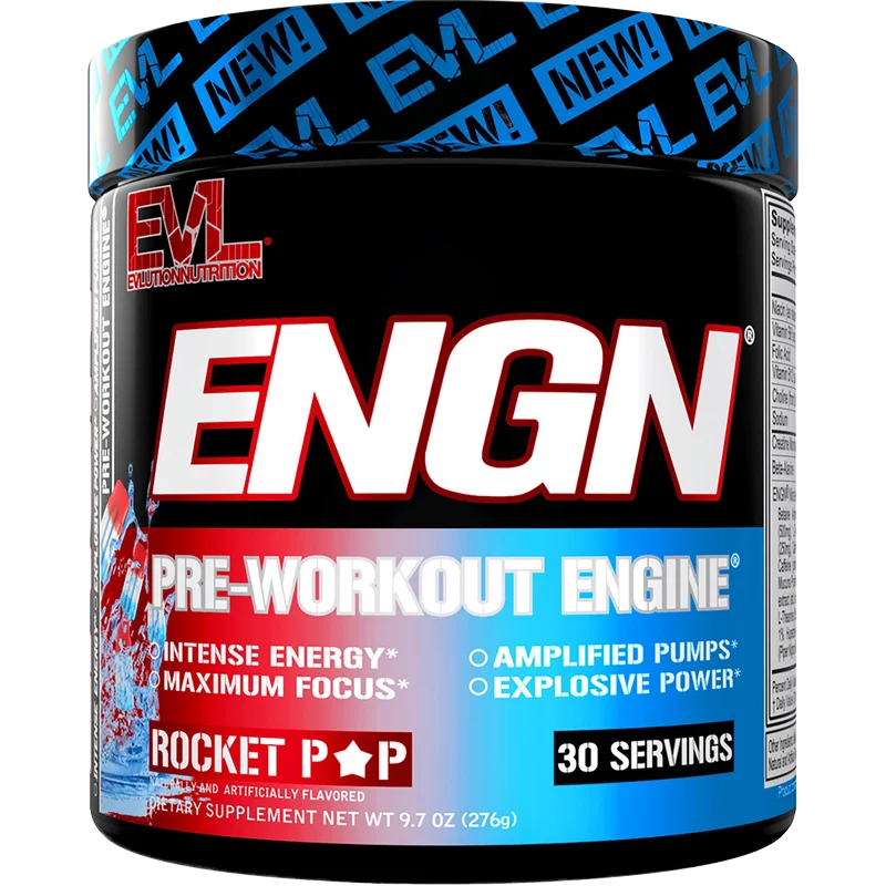 EVL Nutrition ENGN Pre-Workout, front of package