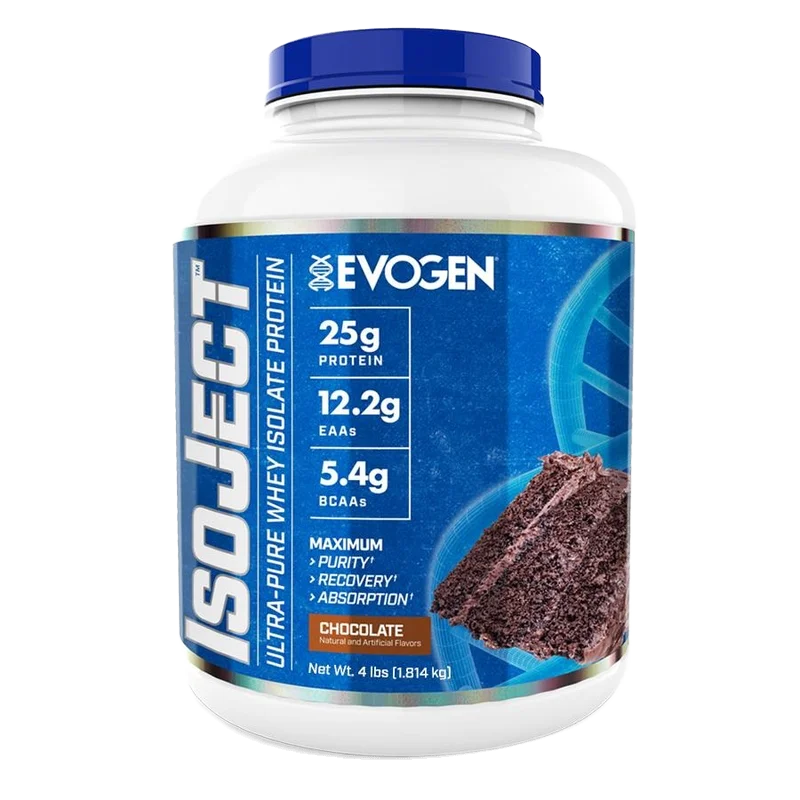 Evogen Nutrition Isoject Whey Protein Isolate, front of package
