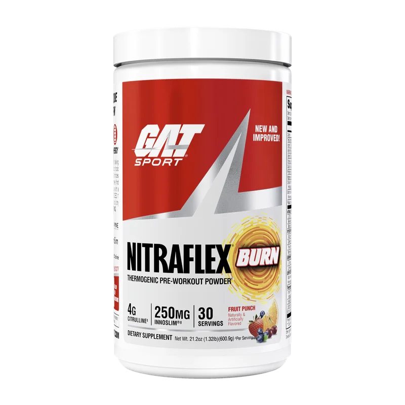 GAT Sport Nitraflex Burn - Enhanced Formula, front of package