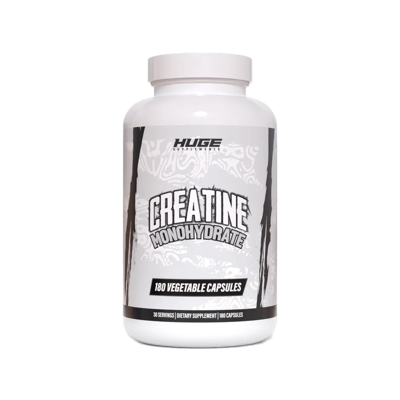 Huge Supplements Creatine Monohydrate Pills, front of package