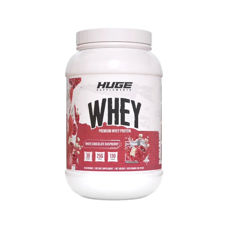 Huge Supplements Huge Whey, front of package