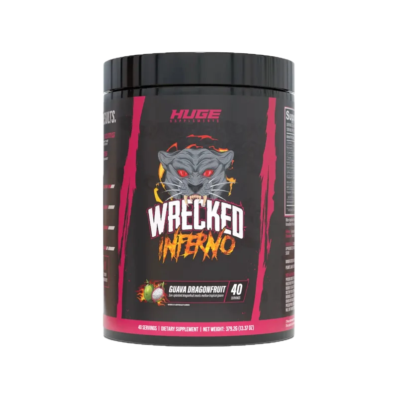 Huge Supplements Wrecked Inferno, front of package