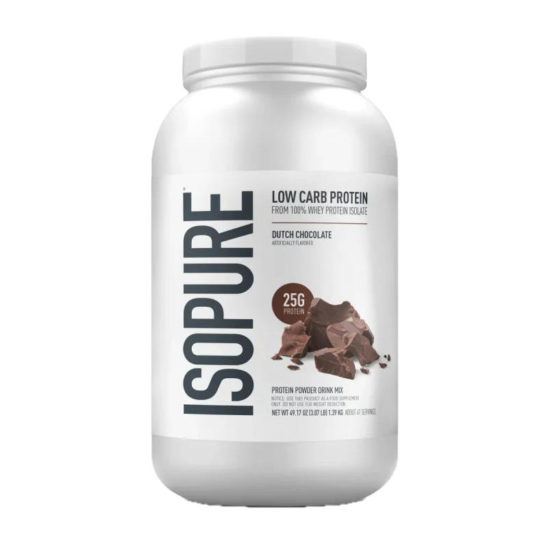 Isopure Flavored Protein, front of package