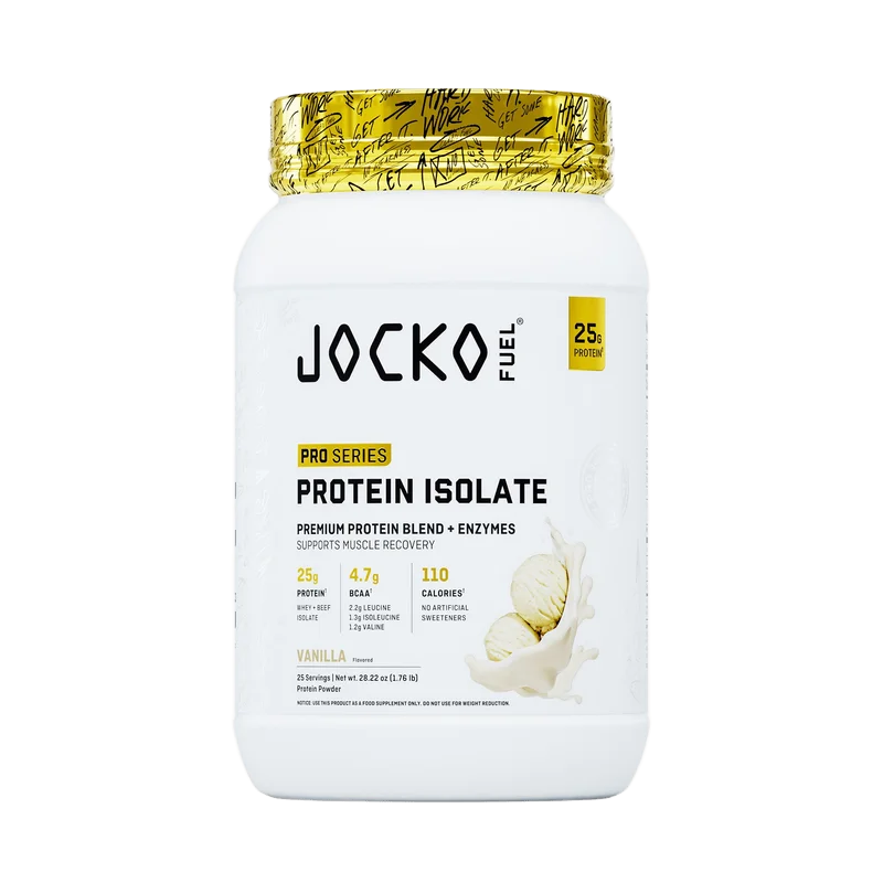 Jocko Fuel Pro Series Protein Isolate, front of package