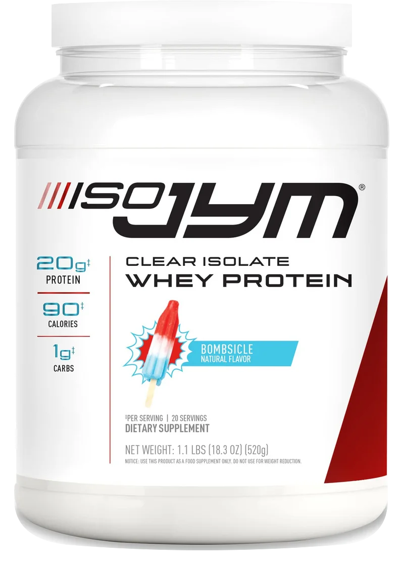JYM Supplement Science ISO JYM 100% Whey Protein, front of package