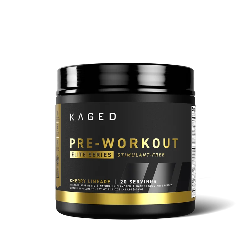 Kaged Pre-Workout Elite Stimulant Free, front of package