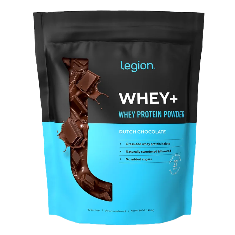 Legion Athletics Whey+, front of package