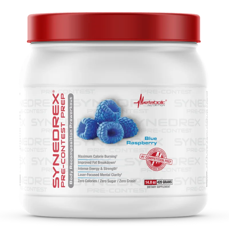 Metabolic Nutrition Synedrex Pre Contest Prep Pre-Workout, front of package