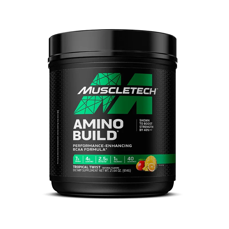 MuscleTech Amino Build, front of package