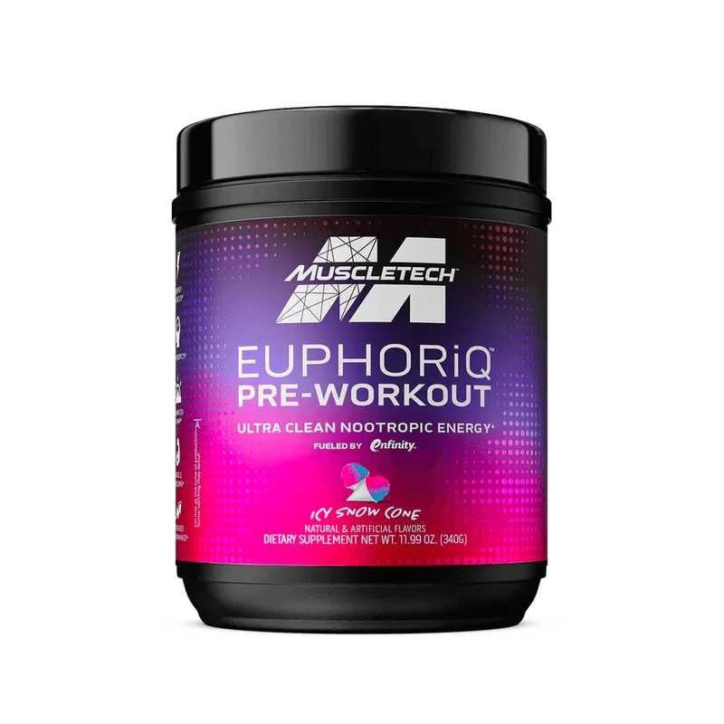 MuscleTech EuphoriQ Pre-Workout, front of package