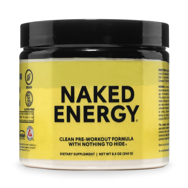 Naked Nutrition Pre-Workout Supplement, front of package