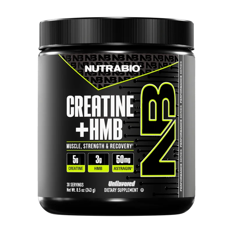 NutraBio Creatine + HMB, front of package