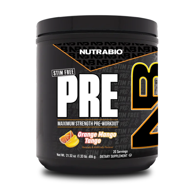 NutraBio Pre-Workout Stim Free, front of package