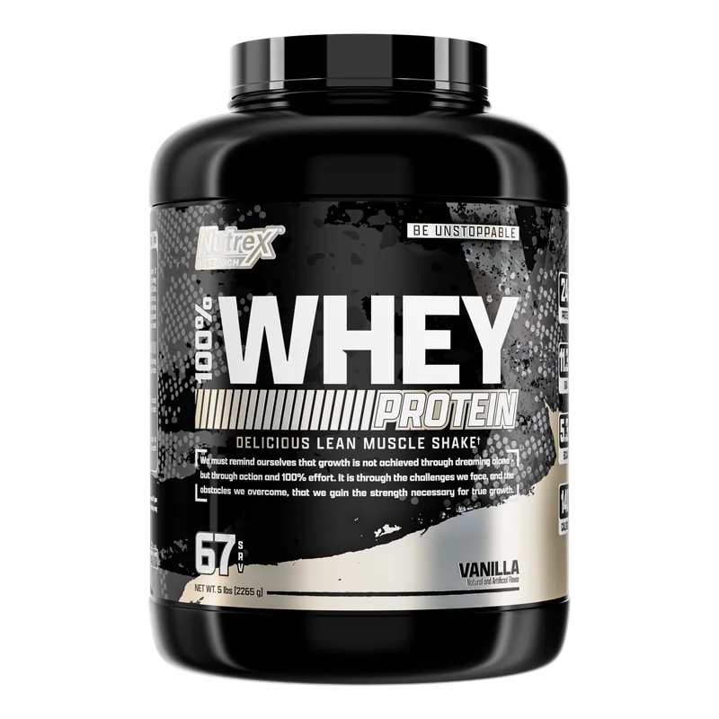 Nutrex Research 100% Whey, front of package