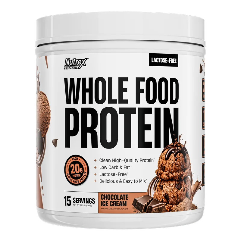 Nutrex Research Dairy Free Whole Food Protein, front of package