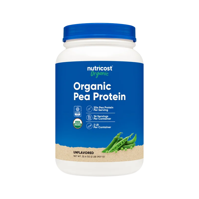 Nutricost Organic Pea Protein, front of package