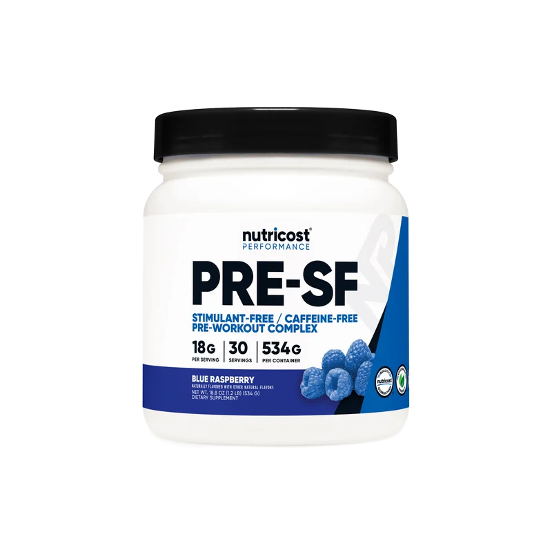 Nutricost Stim Free Pre-Workout, front of package