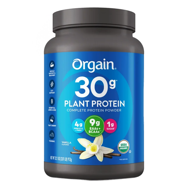 Orgain 30g Plant Protein, front of package