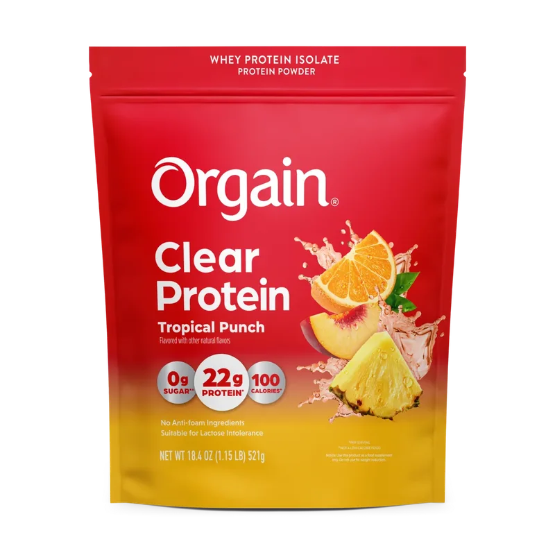 Orgain Clear Protein, front of package