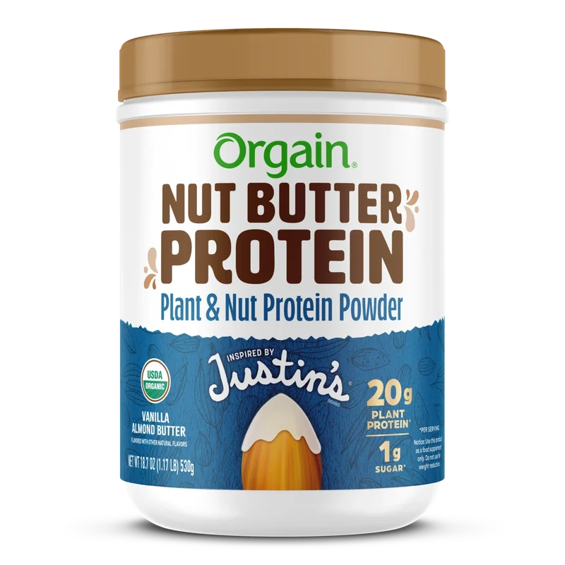Orgain Nut Butter Protein, front of package