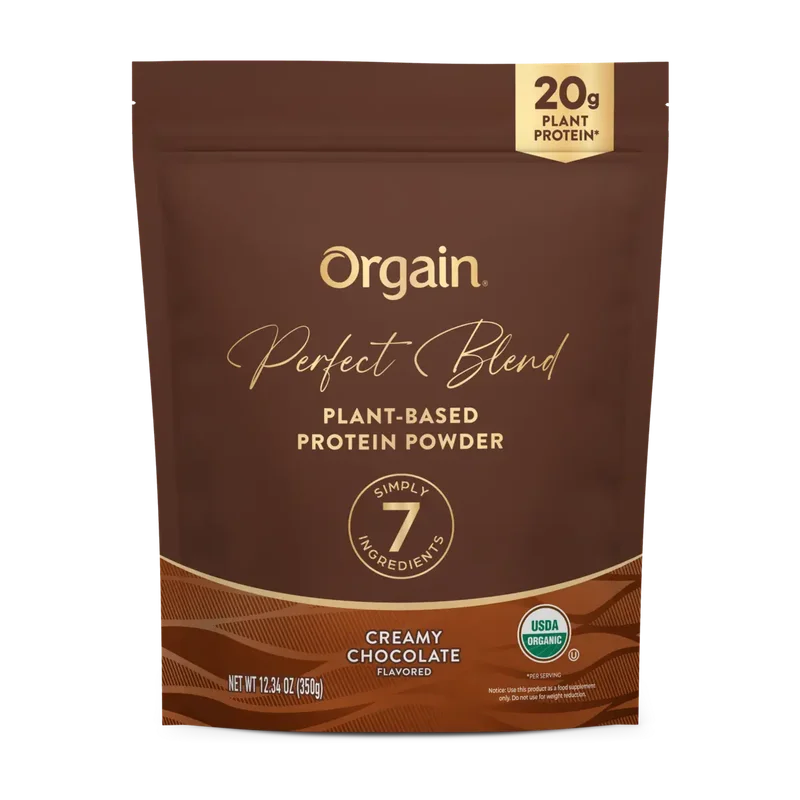 Orgain Perfect Blend Plant Protein, front of package