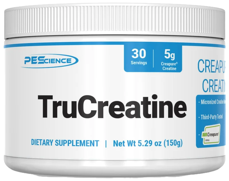 PEScience TruCreatine+ Powder, front of package