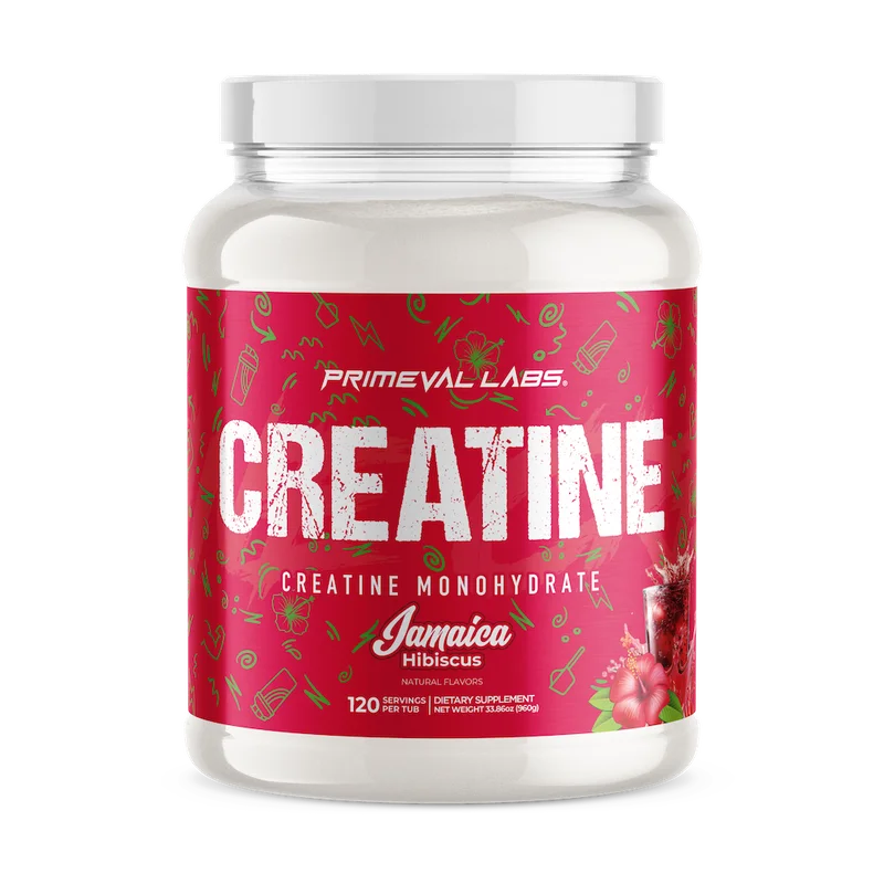 Primeval Labs Flavored Creatine Monohydrate, front of package
