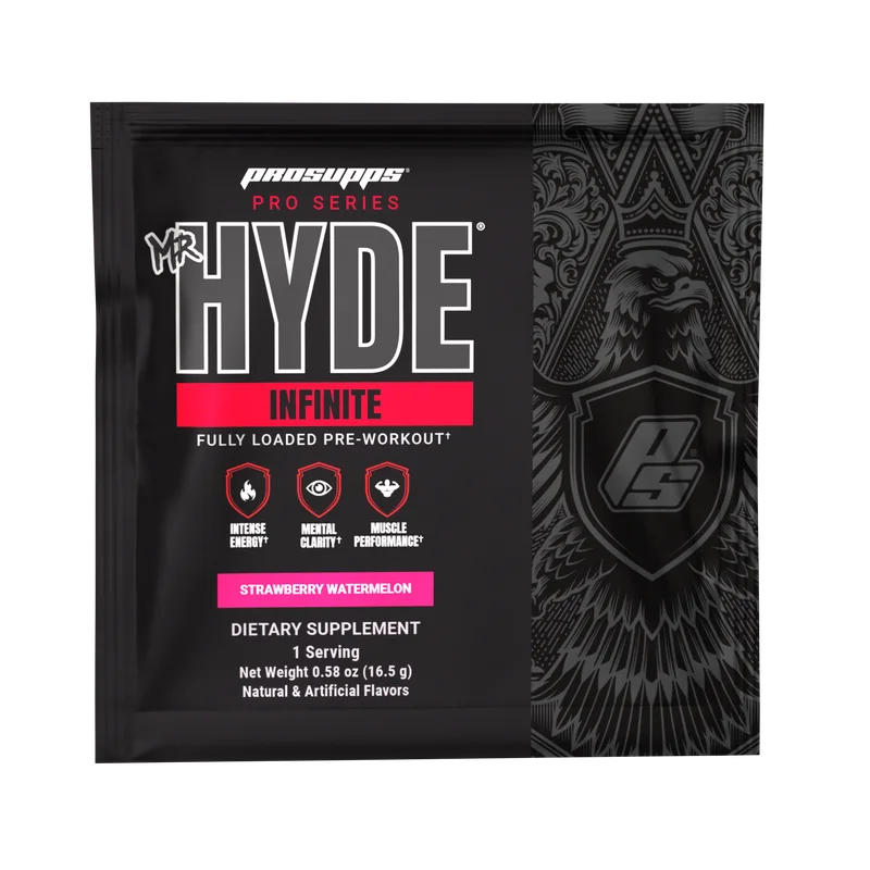 ProSupps Pro Series Mr. HYDE Infinite Fully Dosed Pre-Workout, front of package