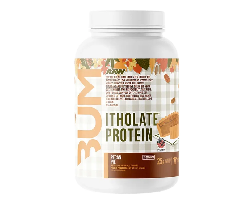 RAW Nutrition BUM Itholate Protein, front of package