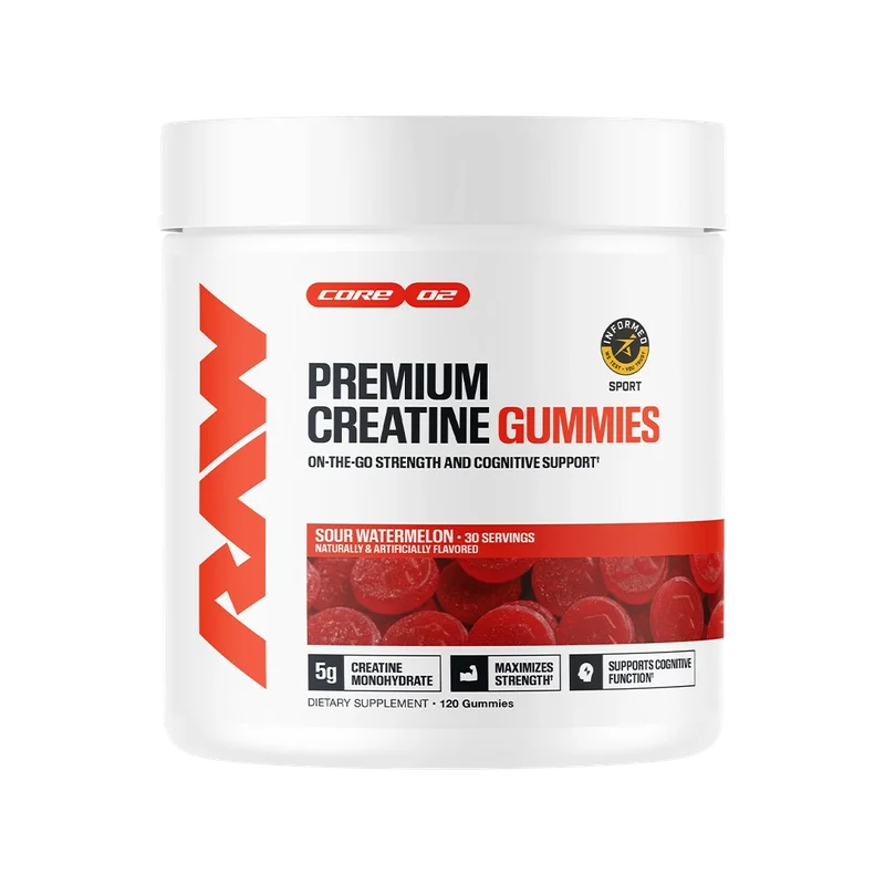 RAW Nutrition Creatine Gummies, front of package