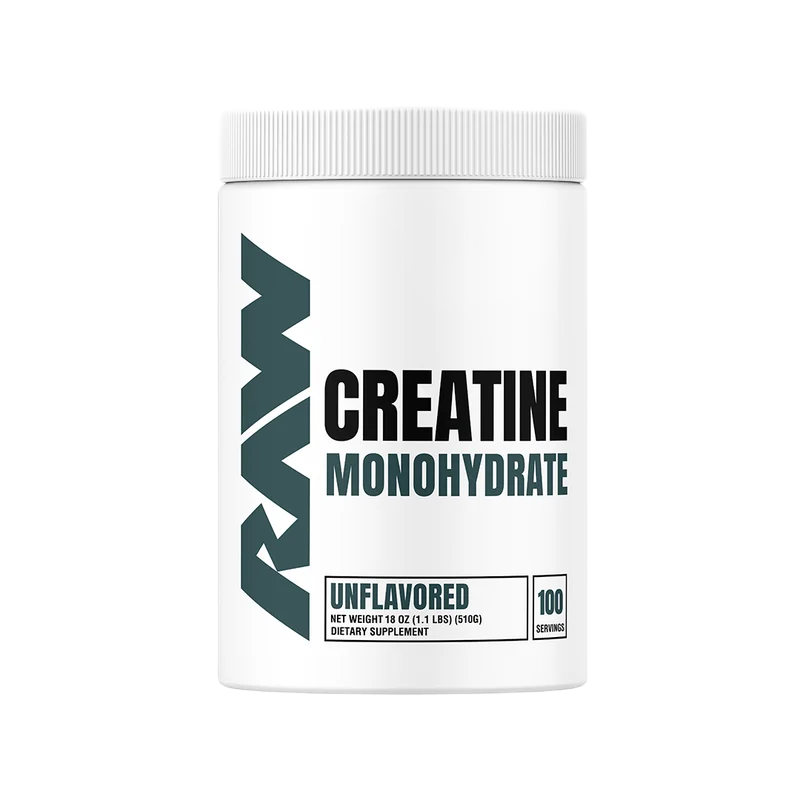 RAW Nutrition Creatine Monohydrate, front of package