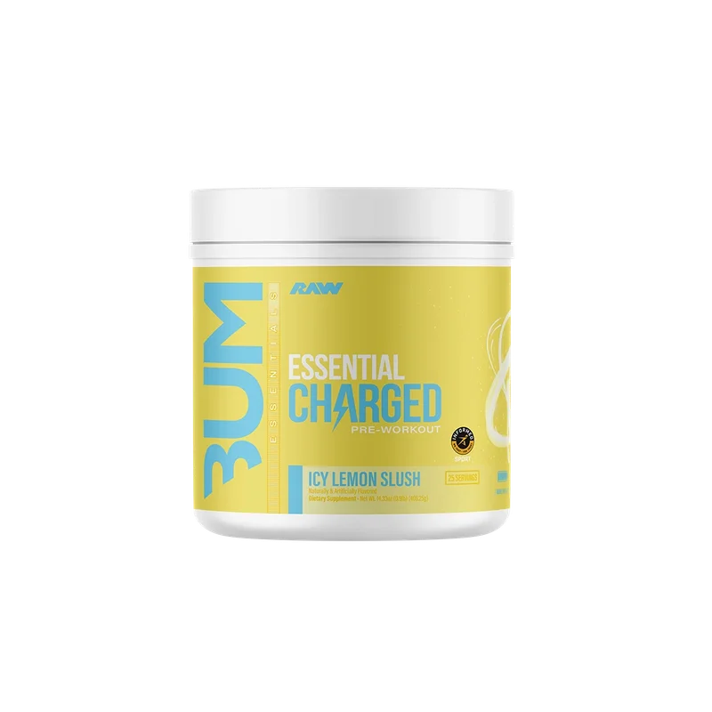 RAW Nutrition Essential Charged Pre-Workout, front of package