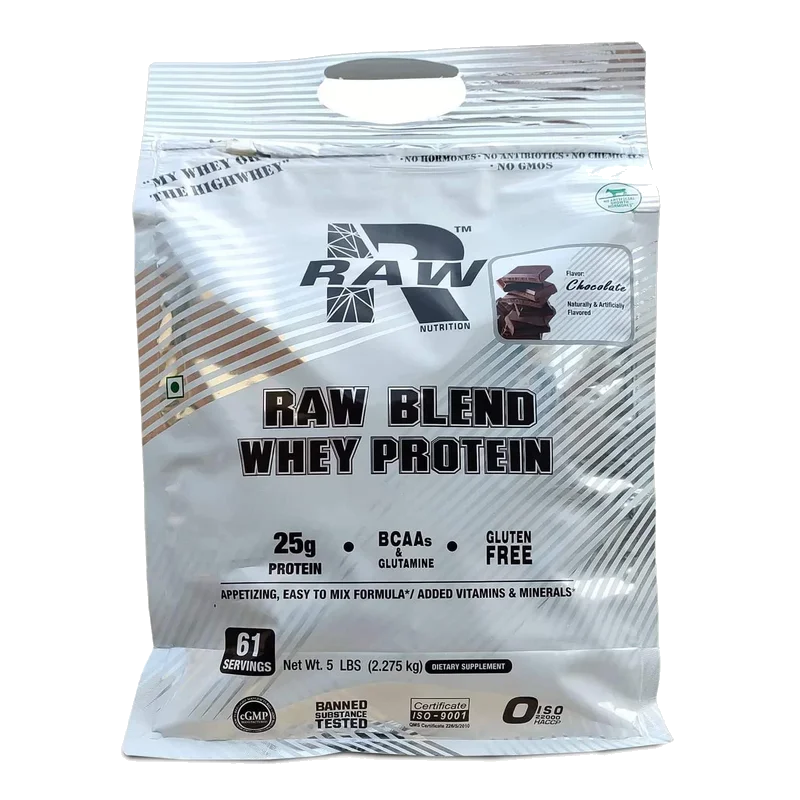RAW Nutrition Whey Protein Blend, front of package