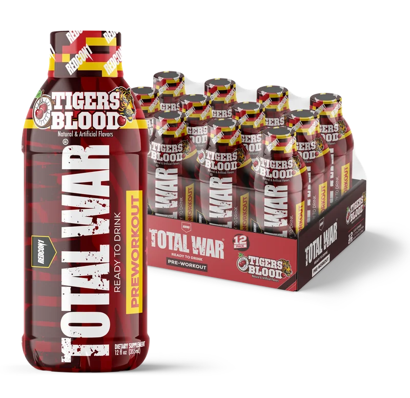 REDCON1 TOTAL WAR Ready To Drink Pre-Workout, front of package